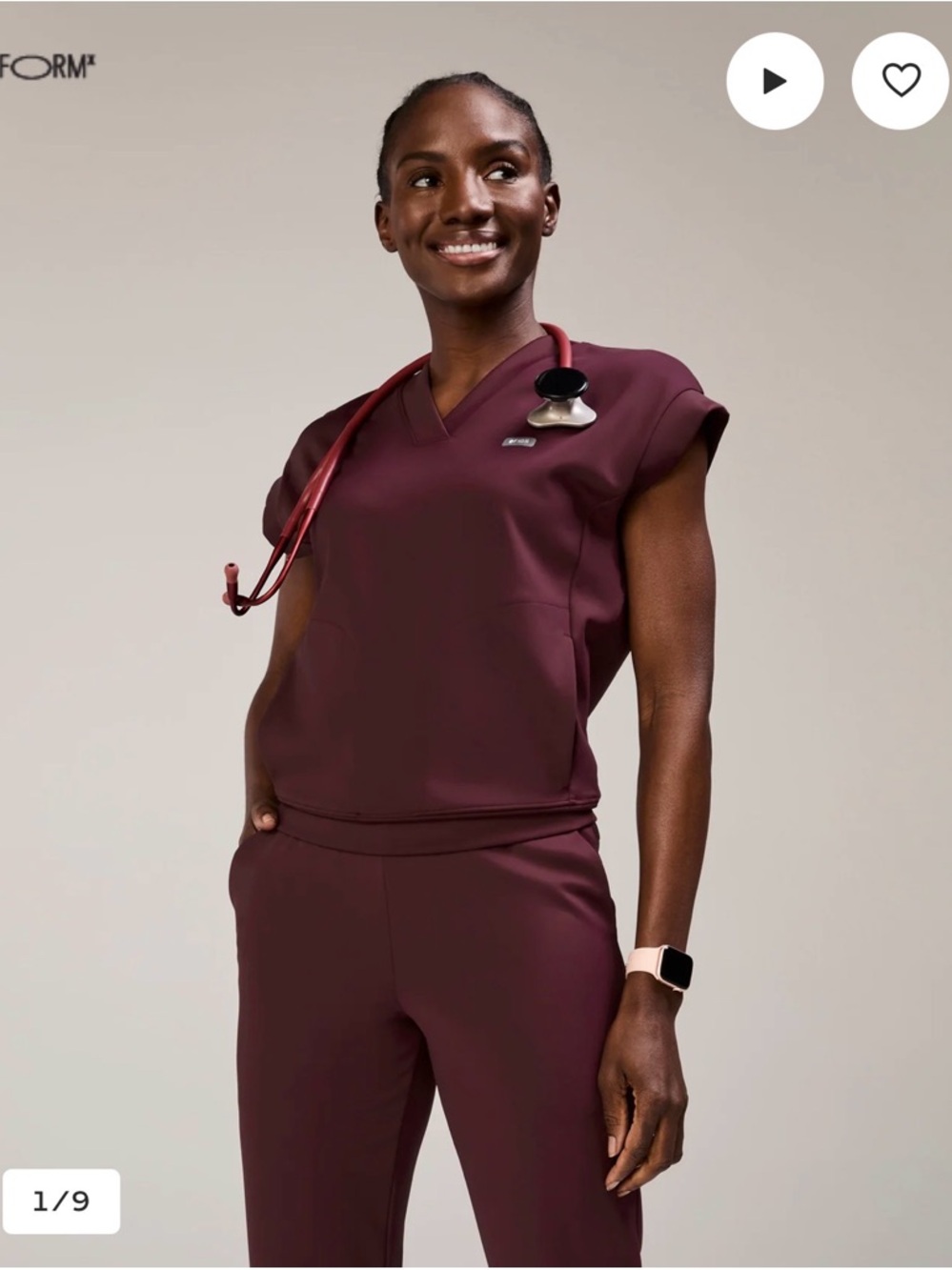Figs FormX Mira V-Neck Scrub top